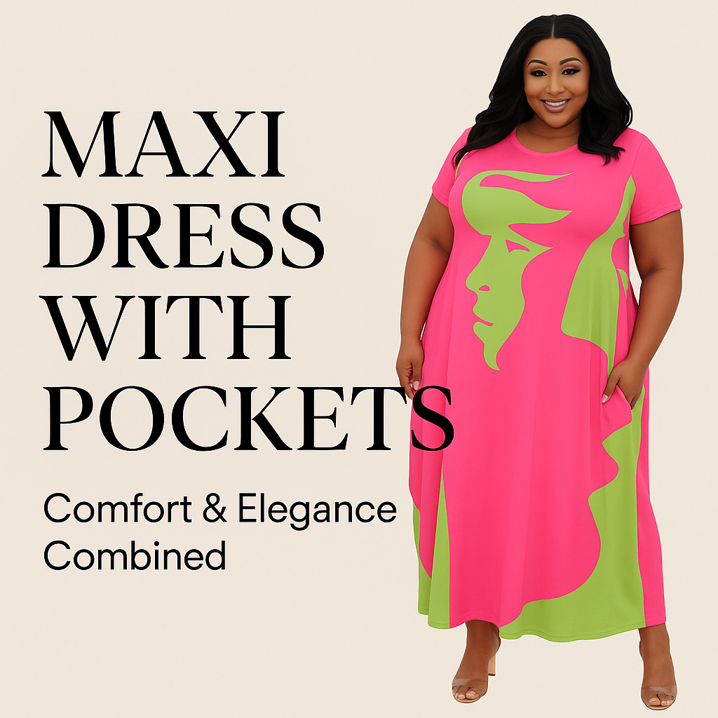 Maxi Dress with Pockets Banner